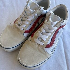 Vans Men’s  Sneakers - Red and Cream